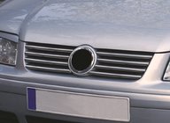 Volkswagen Bora 1998-2004 WYPRZEDAŻ! Nakładki na grill (6 szt, stal nierdzewna) zdjęcia 1
