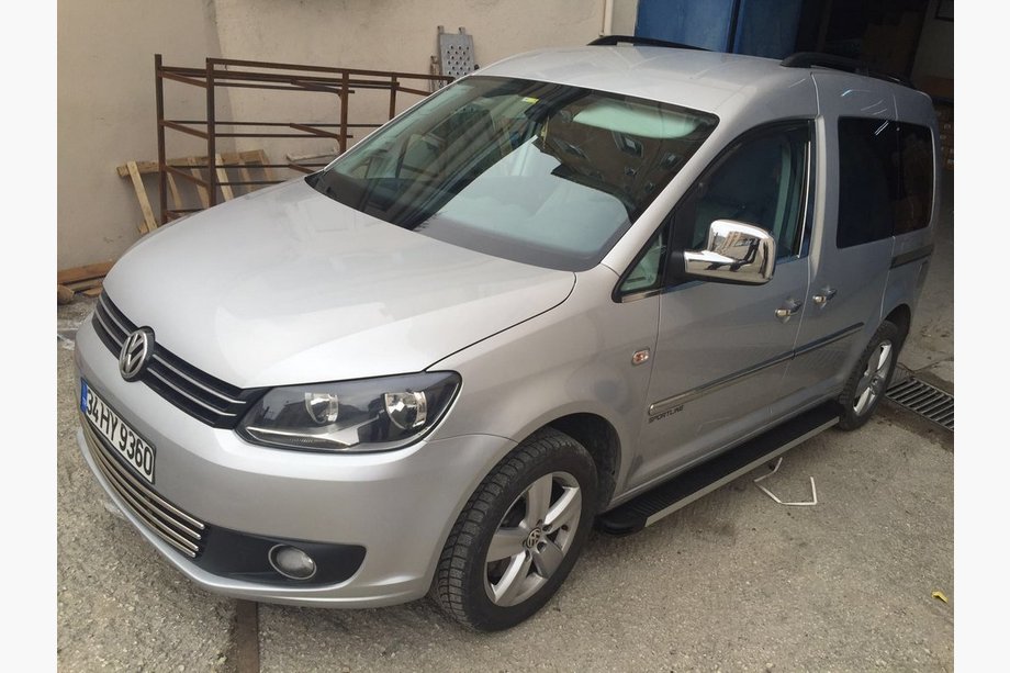 Volkswagen Caddy 2004-2010 Chromowane Nakładki na Lusterka (2 szt) Polerowana Stal Nierdzewna Zdjęcia 2