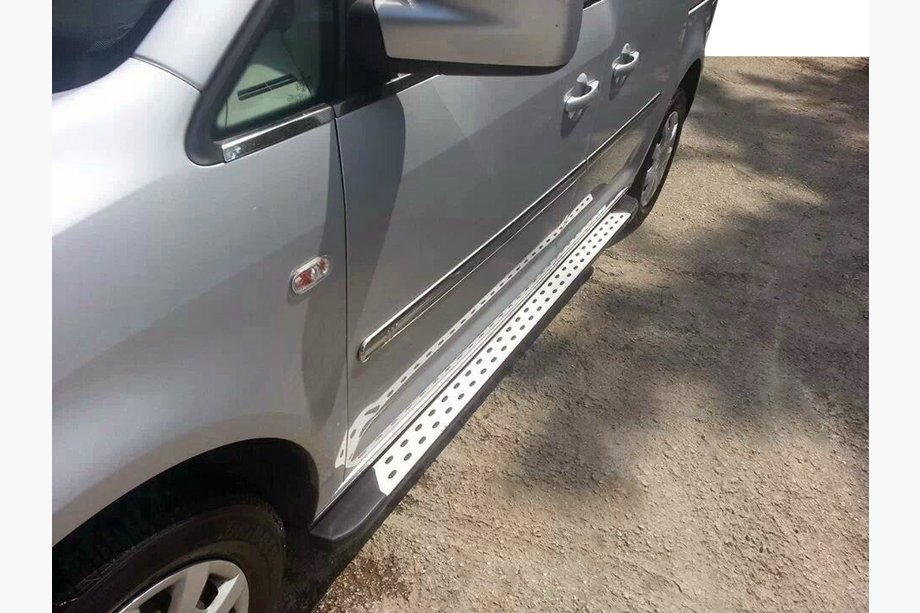 Volkswagen Caddy 2010-2015 Progi Boczné DOT-Line (2 szt., Aluminium) Image