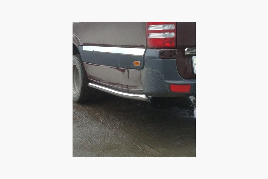 Mercedes Sprinter W906 2006–2018 Rury boczne za tylnym kolem (2 szt., stal nierdzewna) ExtraLong Rozstaw osi, 60mm Zdjęcia 8