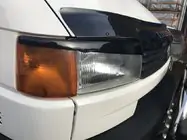 Volkswagen T4 Transporter 1990-2003 Brewki na Reflektory Skośna Maska (2 szt) Czarny Mat zdjęcia 2