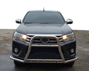 Toyota Hilux 2015- Przedni Pałąk F1-59 (Stal Nierdzewna) zdjęcia 1