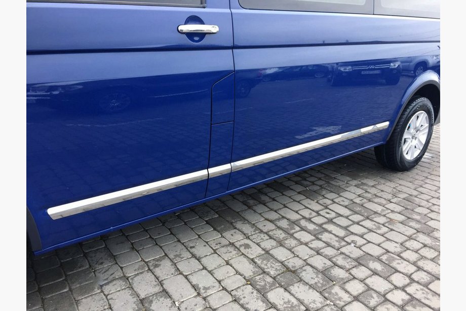 Volkswagen T6 2015-2024 Listwy Drzwiowe Stal Nierdzewna Chrom Image