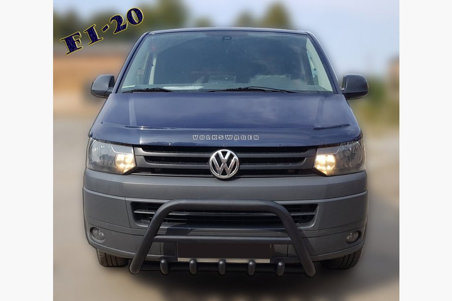 Volkswagen T5 2010-2015 Przedni Pałąk WT003 Czarny Stal Nierdzewna Image