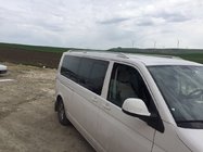 Volkswagen T5 Multivan 2003–2010 Relingi dachowe Skyport (białe) zdjęcia 3