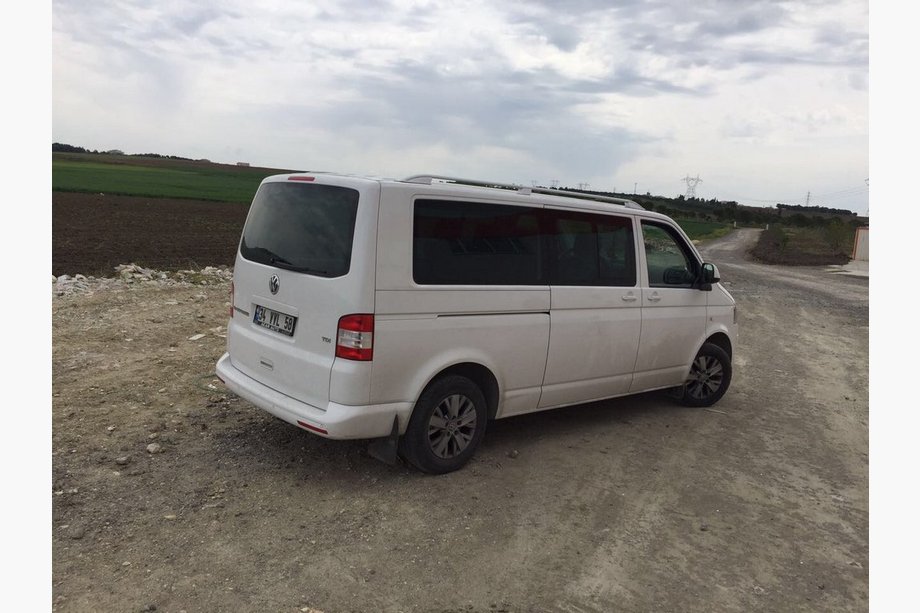Volkswagen T5 Multivan 2003–2010 Relingi dachowe Skyport (białe) Zdjęcia 6