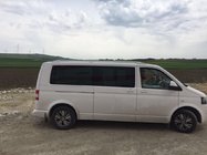 Volkswagen T5 Multivan 2003–2010 Relingi dachowe Skyport (białe) zdjęcia 9