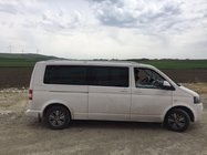 Volkswagen T5 Multivan 2003–2010 Relingi dachowe Skyport (białe) zdjęcia 10