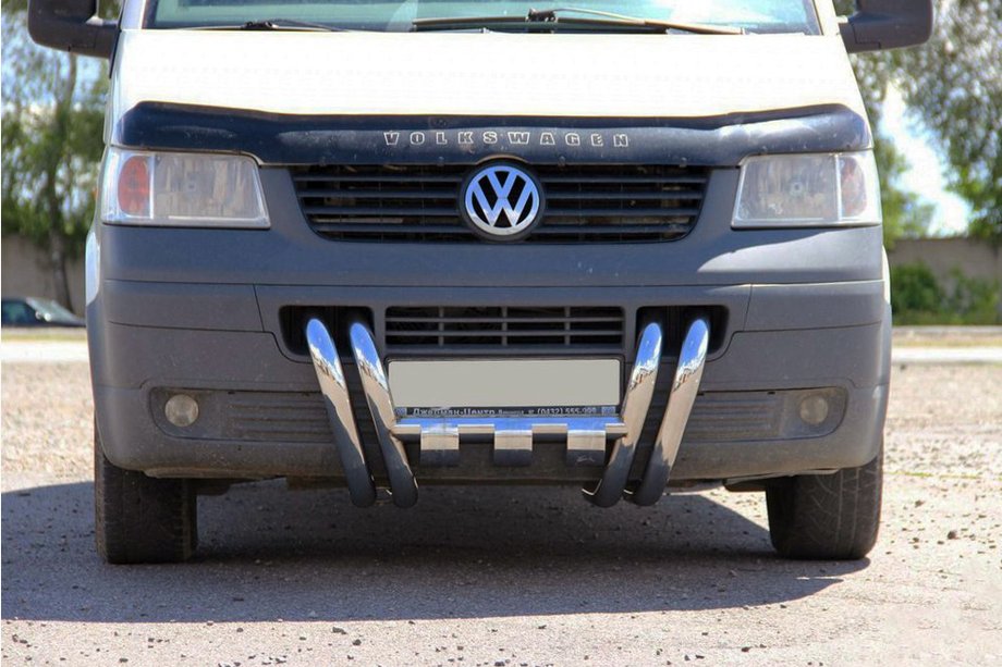 Volkswagen T5 Transporter 2003-2010 Przedni Pałąk ST006-15 z Wlotami (Stal Nierdzewna) Image