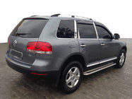 Volkswagen Touareg 2002–2010 Relingi Dachowe Chromowane (Stopy Plastikowe) Stopa Metalowa zdjęcia 1