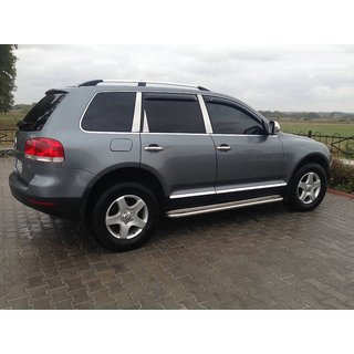 Relingi Dachowe Chromowane (Stopy Plastikowe) Volkswagen Touareg 2002–2010 zdjęcia 3