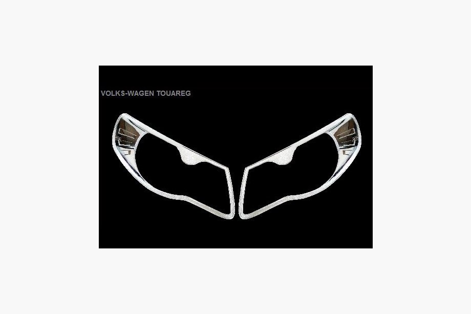 Volkswagen Touareg 2010-2018 Nakladki na Reflektory (2 szt, plastik) Image