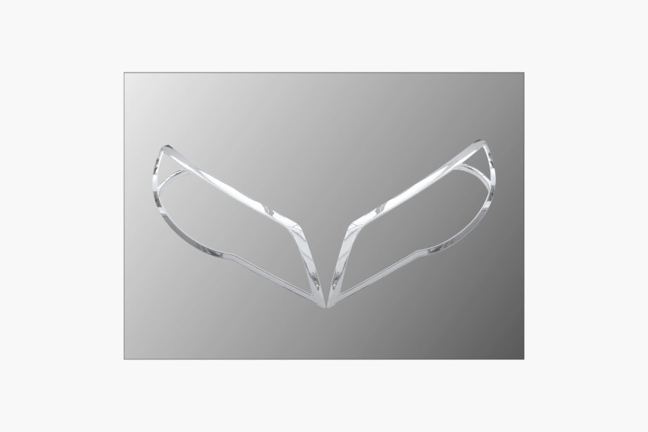 Volkswagen Tiguan 2007-2016 Nakladki na Reflektory (2 szt, plastik) Image