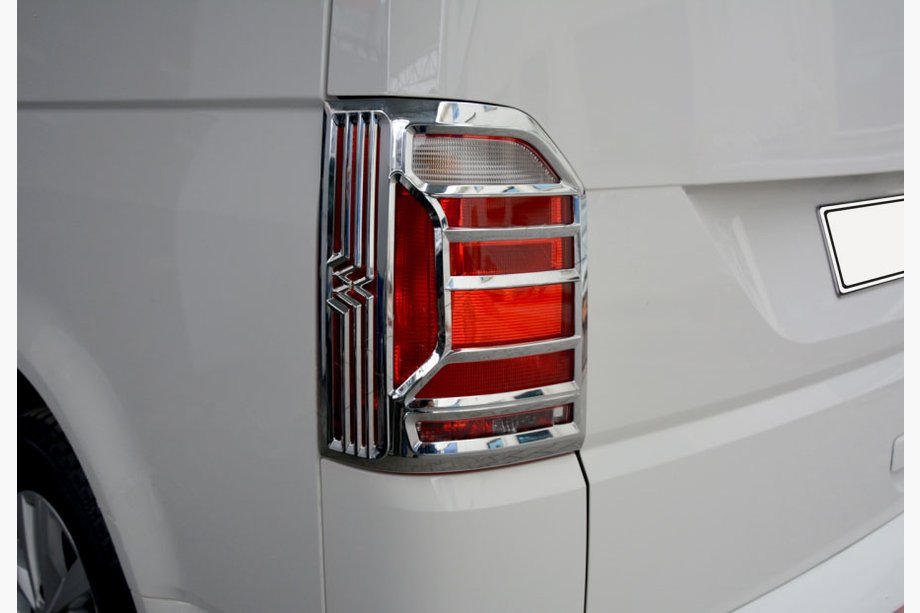 Volkswagen T6 2015-2024 Obramowania tylnych lamp OmsaLine (2 szt, ABS chrom) Image