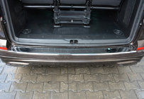 Volkswagen T6 2015-2024 Nakładka na Tylny Zderzak Omsa Połysk (1 Drzwi, Stal Nierdzewna) zdjęcia 3