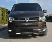 Volkswagen T6 2015-2024 Nakładka na Zderzak Przedni Sport 2-LED 2015-2018 (pod lakierowanie) zdjęcia 6