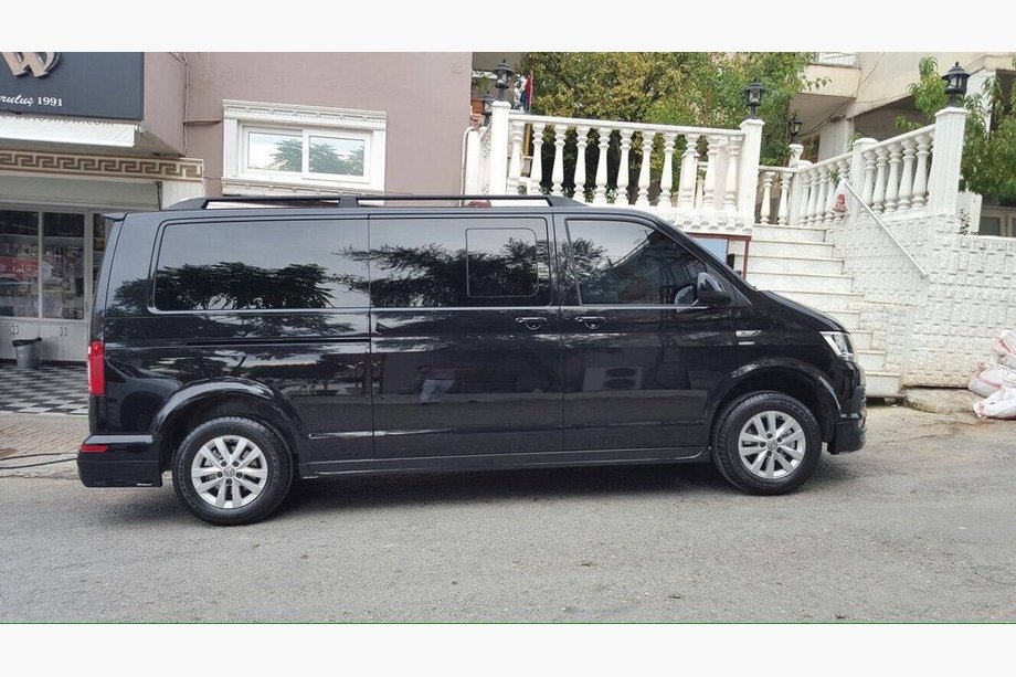 Volkswagen T5 Caravelle 2004-2010 Relingi dachowe Skyport (czarne) Krótki Rozstaw Osi Zdjęcia 2