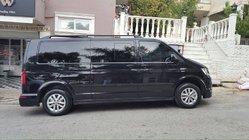 Volkswagen T5 Multivan 2003–2010 Relingi dachowe Skyport (czarne) zdjęcia 2