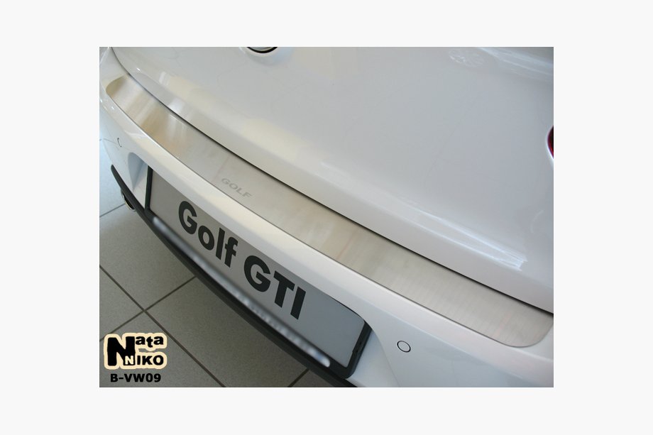 Volkswagen Golf 6 2008-2014 Nakładka na tylny zderzak Nataniko (stal nierdzewna) Hatchback Image
