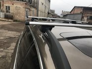 Volkswagen T5 2010-2015 Bagażnik dachowy belki poprzeczne na relingi zintegrowane zamykane na klucz (2 szt.) zdjęcia 4