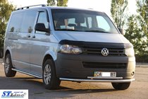 Volkswagen T5 2010-2015 Dolna podwójna rura 70/48mm stal nierdzewna zdjęcia 3