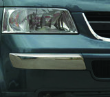 Volkswagen T5 Transporter 2003-2010 Narożniki ze stali nierdzewnej na przedni zderzak (2 szt.) Carmos - Turecka Stal Nierdzewna zdjęcia 1
