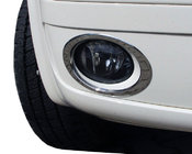 Volkswagen T5 2010-2015 Obramowania świateł przeciwmgielnych (2 szt., stal nierdzewna) Carmos - Turecka Stal Nierdzewna zdjęcia 1