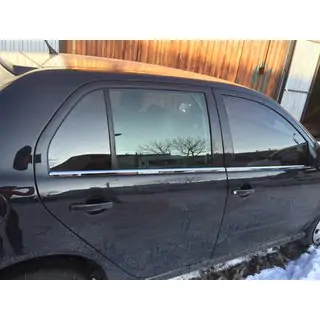 Zewnętrzne listwy ozdobne okien stal nierdzewna (4 szt) zdjęcia 2