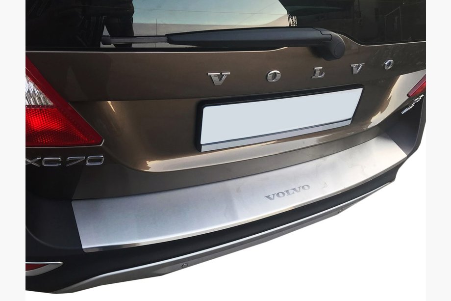 Volvo XC70 2007-2013 Nakładka na tylny zderzak z rantem Nataniko (stal nierdzewna) Image