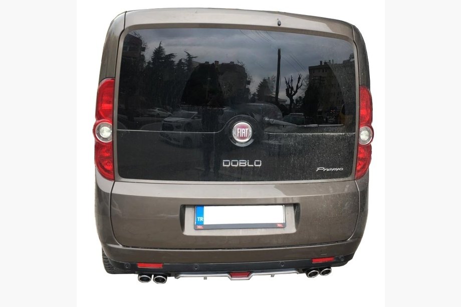 Fiat Doblo II 2010-2022 Nakładka na tylny zderzak (gruntowana do lakierowania) Image