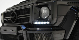 Mercedes G class W463 1990-2018 Nakładki na reflektory z LED (6 diod, komplet) zdjęcia 1