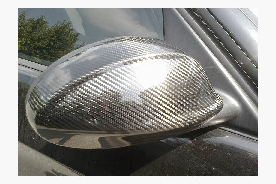 BMW 3 Series E90/E91 2005-2011 Nakładki na Lusterka 2005-2008 (2 szt., Prawdziwy Carbon) Image