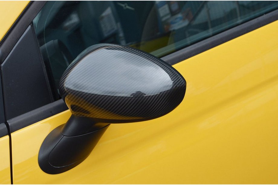 Fiat 500/500L 2013-2022 Nakładki na Lusterka 2007-2015 (2 szt., Prawdziwy Carbon) Image