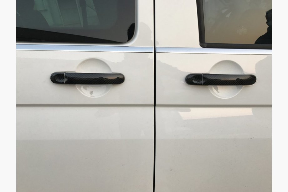 Volkswagen Caddy 2010-2015 Nakładki na klamki (Prawdziwy karbon) Zdjęcia 5
