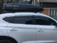 Hyundai Tucson TL 2016-2021 Deflektory szyb z listwą chromowaną (6 szt, Niken) zdjęcia 1