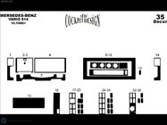 Mercedes T2 (507-814) 1967-1996 Nakładki na deskę rozdzielczą (Meric) Aluminium zdjęcia 5