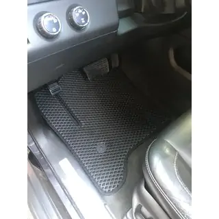 Poliuretanowe dywaniki 3 rzędy (EVA, czarne) zdjęcia 1