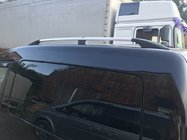 Volkswagen Caddy 2004-2010 Relingi Dachowe Chromowane Maxi, plastikowe stopki zdjęcia 1