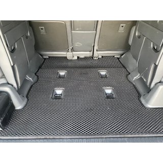 Dywanik bagażnika 2 szt (EVA, 7 miejsc, Czarny) Lexus LX570/450d 2008-2022 zdjęcia 1