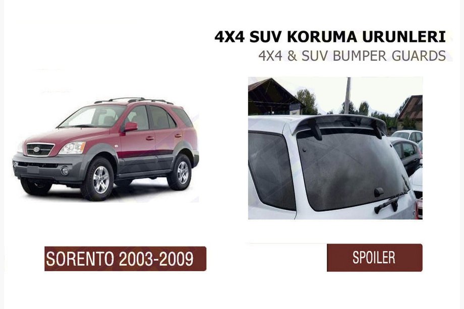 Kia Sorento I BL 2002-2009 Spojler (zagruntowany do malowania) Image