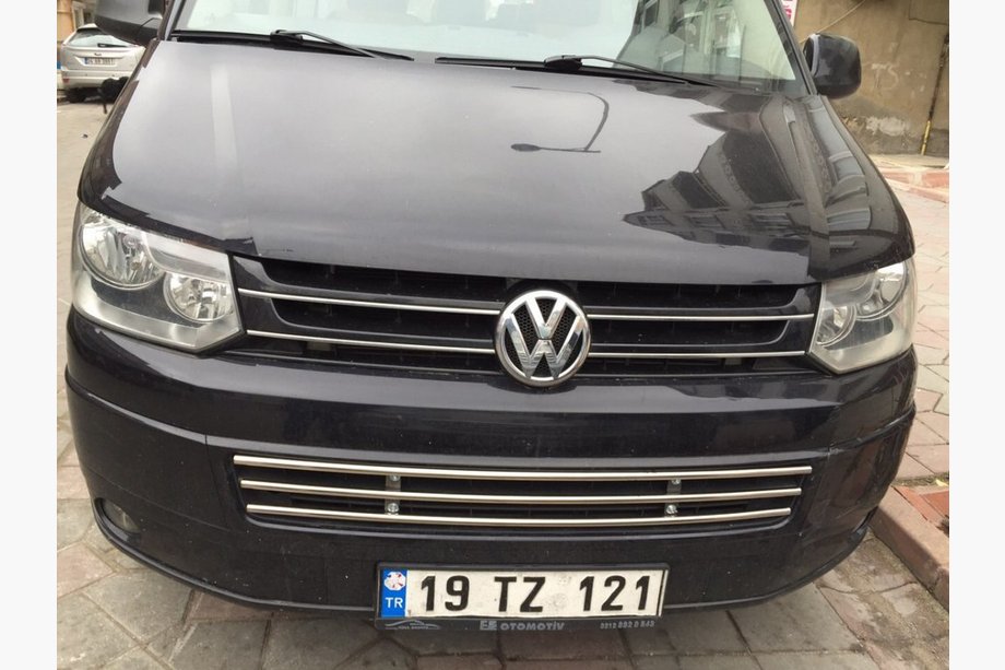 Volkswagen T5 2010-2015 Wkład grilla zderzaka ze stali nierdzewnej Image
