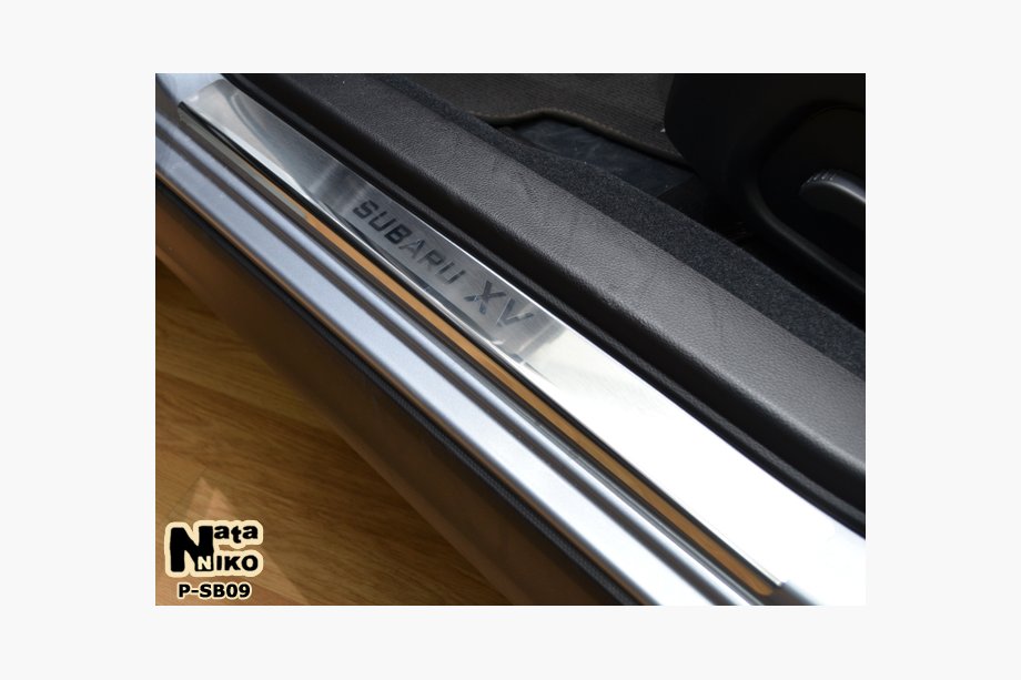 Subaru XV 2011-2017 Nakładki progowe Natanika Premium ze stali nierdzewnej (2 szt.) Image