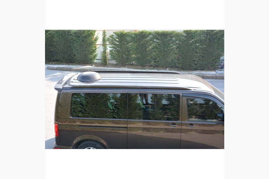 Volkswagen T6 2015-2024 Relingi dachowe w stylu Multivan (zagruntowane do lakierowania) Image