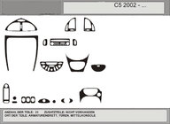 Citroen C-5 2008-2017 Promocja! Nakładki na deskę rozdzielczą (carbon look) zdjęcia 1