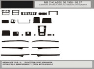 Mercedes C-class W202 1993-2001 PROMOCJA! Nakładki na deskę rozdzielczą drewnopodobne (1995-1997) zdjęcia 1