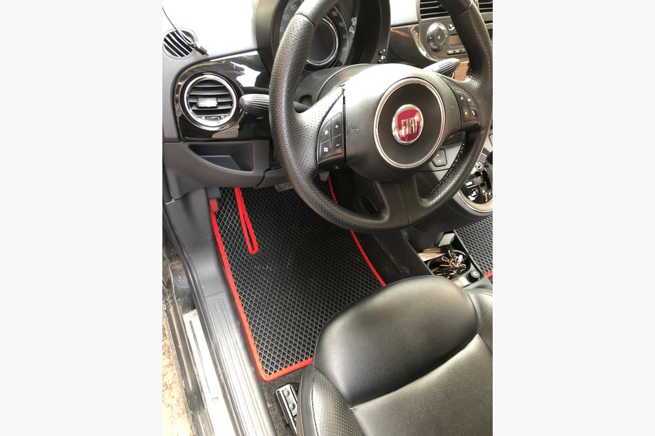 Fiat 500/500L 2013-2022 Dywaniki EVA (do 500, czarne) Image