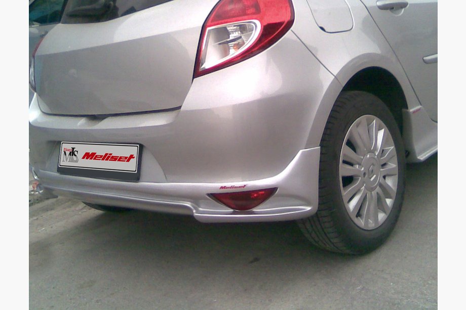 Renault Clio III 2005-2012 Nakładka na tylny zderzak V2 (pod lakierowanie) Image