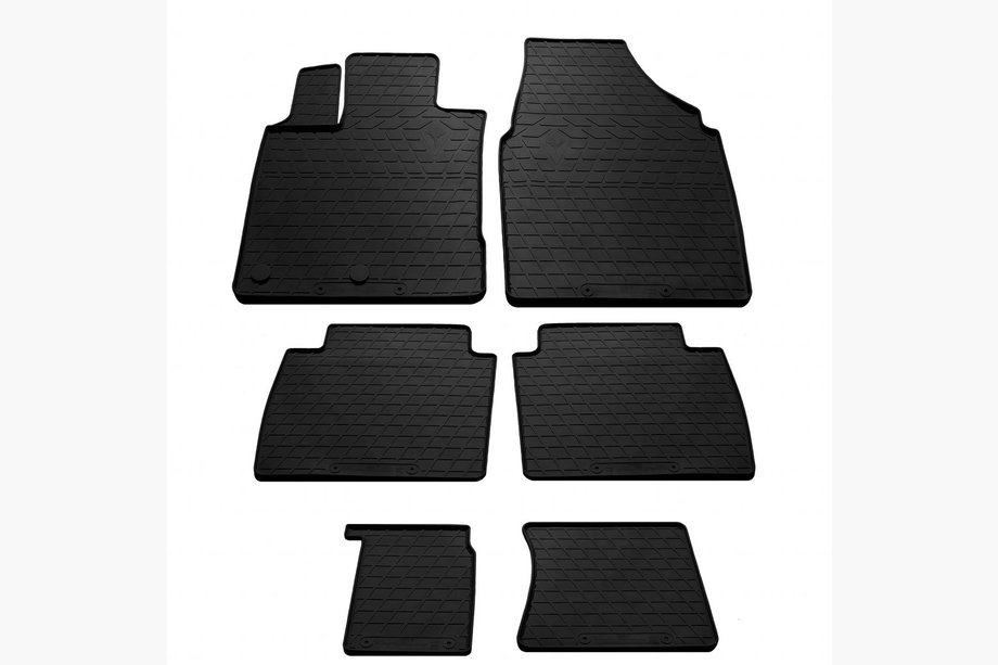Nissan Qashqai 2010-2014 Dywaniki gumowe do +2 (6 szt, Stingray Premium) Image