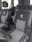 Peugeot Partner Tepee 2008-2018 Pokrowce Samochodowe (Skaj+Tkanina, Premium) Przednie Fotele zdjęcia 1