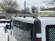 Renault Trafic 2001–2015 Relingi Dachowe Czarne Długie, plastikowe stopki zdjęcia 1